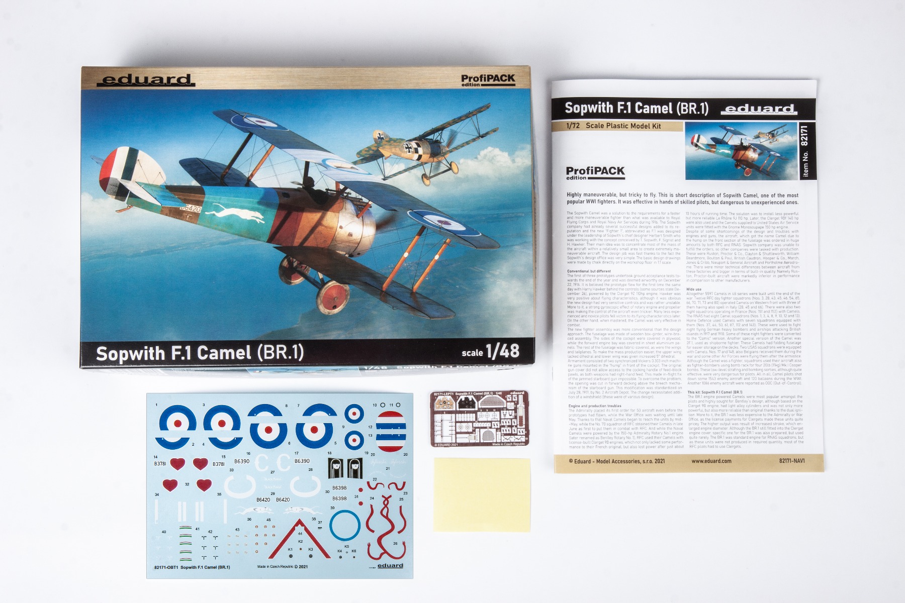 Eduard 1/48 Sopwith F.1 Camel (BR.1) Profipack Edition # 82171