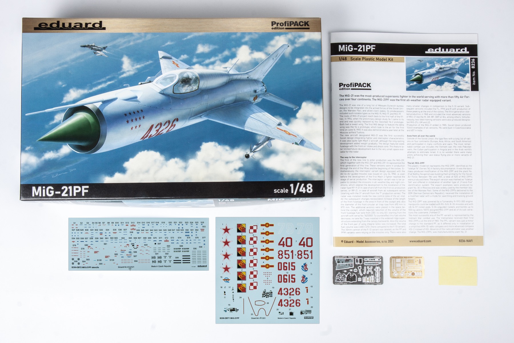 Eduard kits 1/48 Mikoyan MiG-21PF # 8236