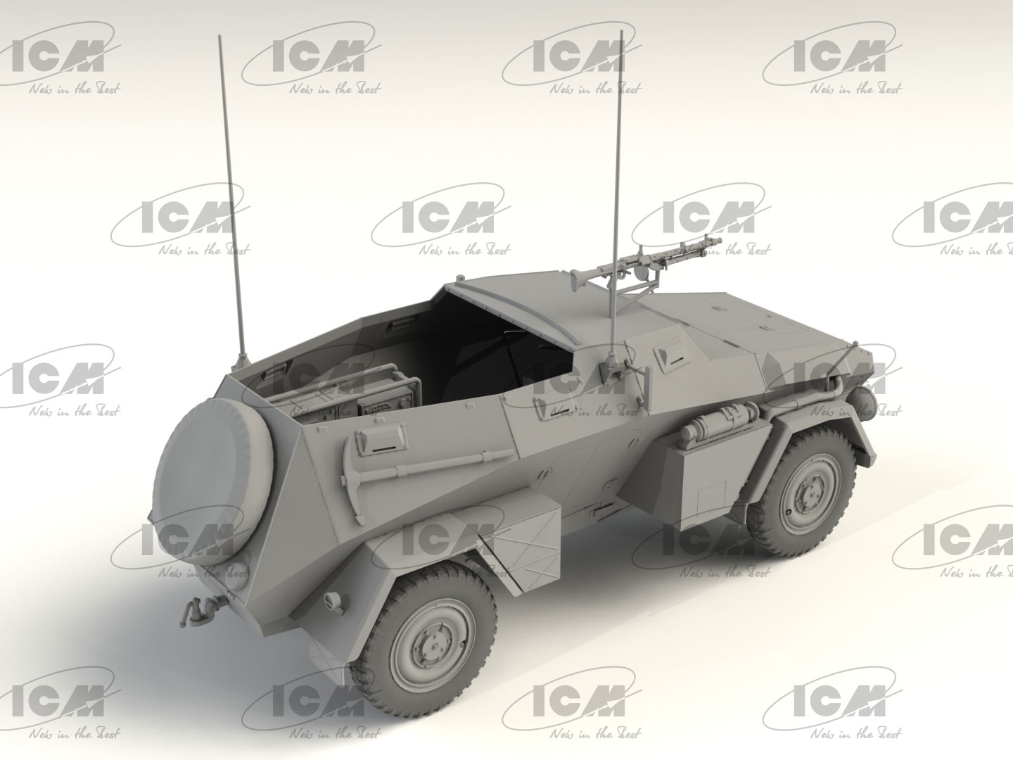 ICM 1/35 Sd.Kfz.247 Ausf B with MG34 Machine Gun # 35112