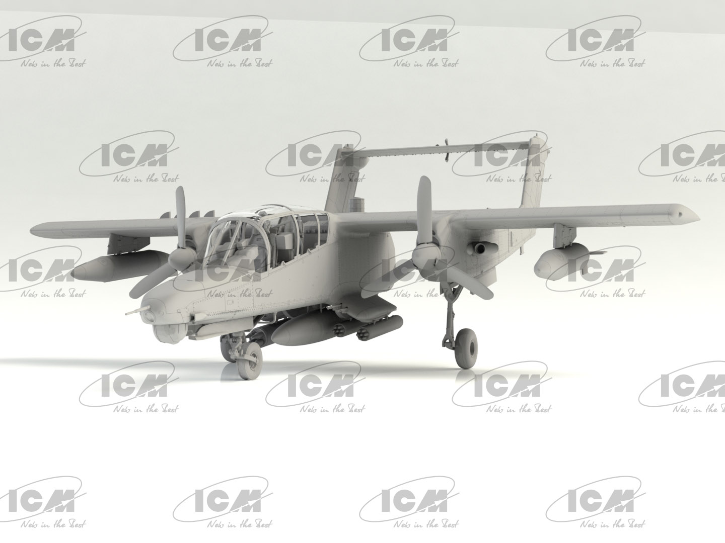 ICM 1/48 North-American/Rockwell OV-10D+ Bronco, US Attack Aircraft # 48301