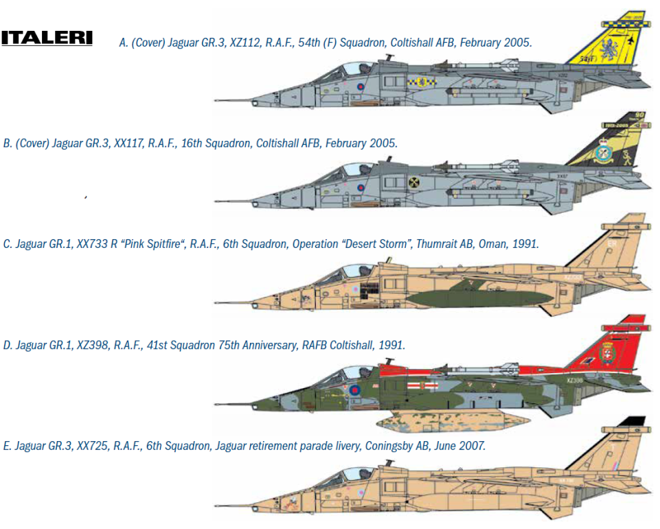 Italeri 1/72 Sepecat Jaguar GR.1 / GR.3 # 1459