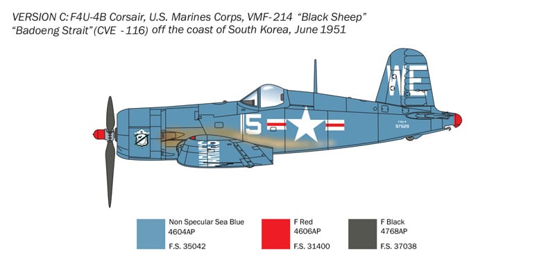 Italeri 1/72 F-4U/4B Korean War # 1453