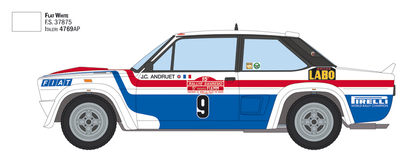 Italeri 1/24 Fiat 131 Abarth San Remo Winner 1977 # 3621