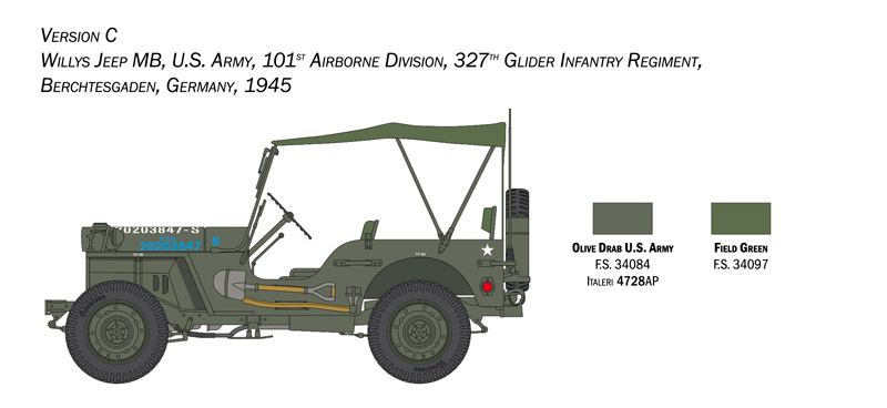 Italeri 1/24 Willys Jeep MB # 3635