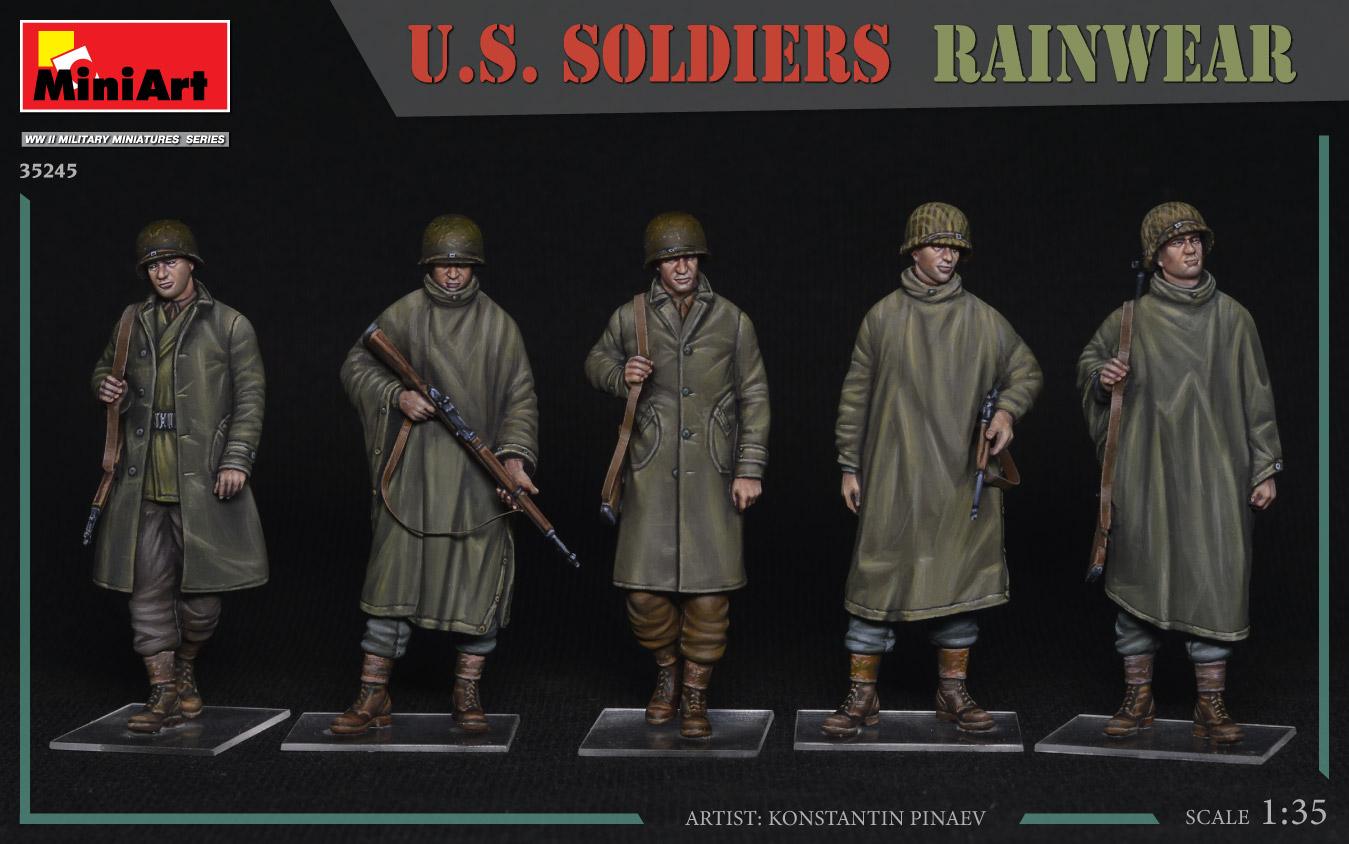 Miniart 1/35 US Soldiers in Rainwear # 35245