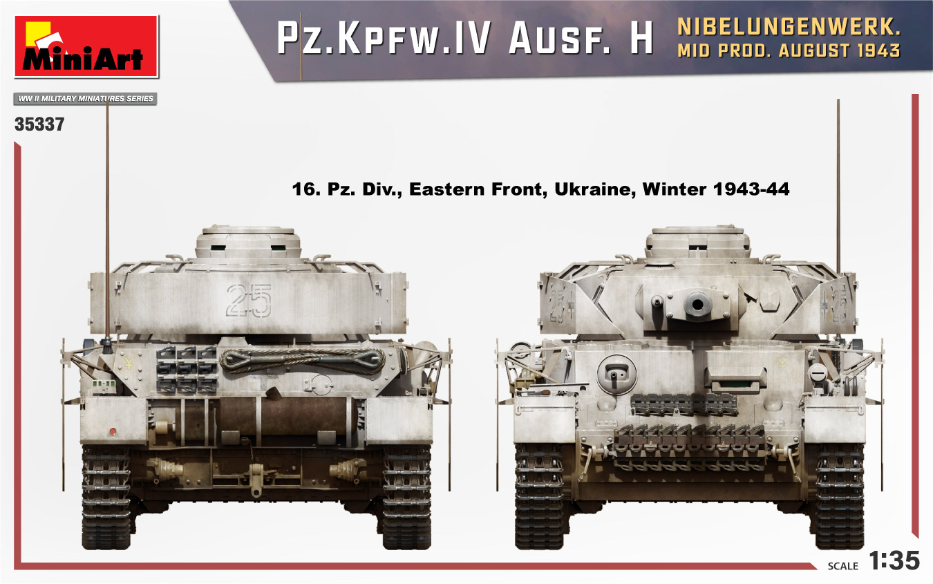 Miniart 1/35 Pz.Kpfw.IV Ausf H Nibelungenwork Mid Prod # 35337