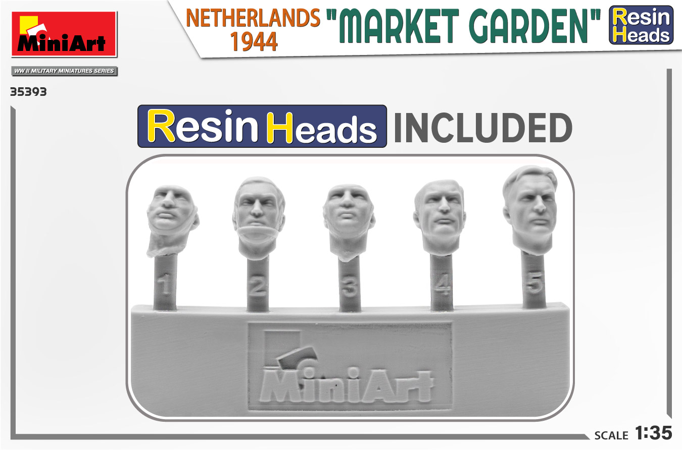 Miniart 1/35 Market Garden, Holland 1944, w/t Resin Heads # 35393