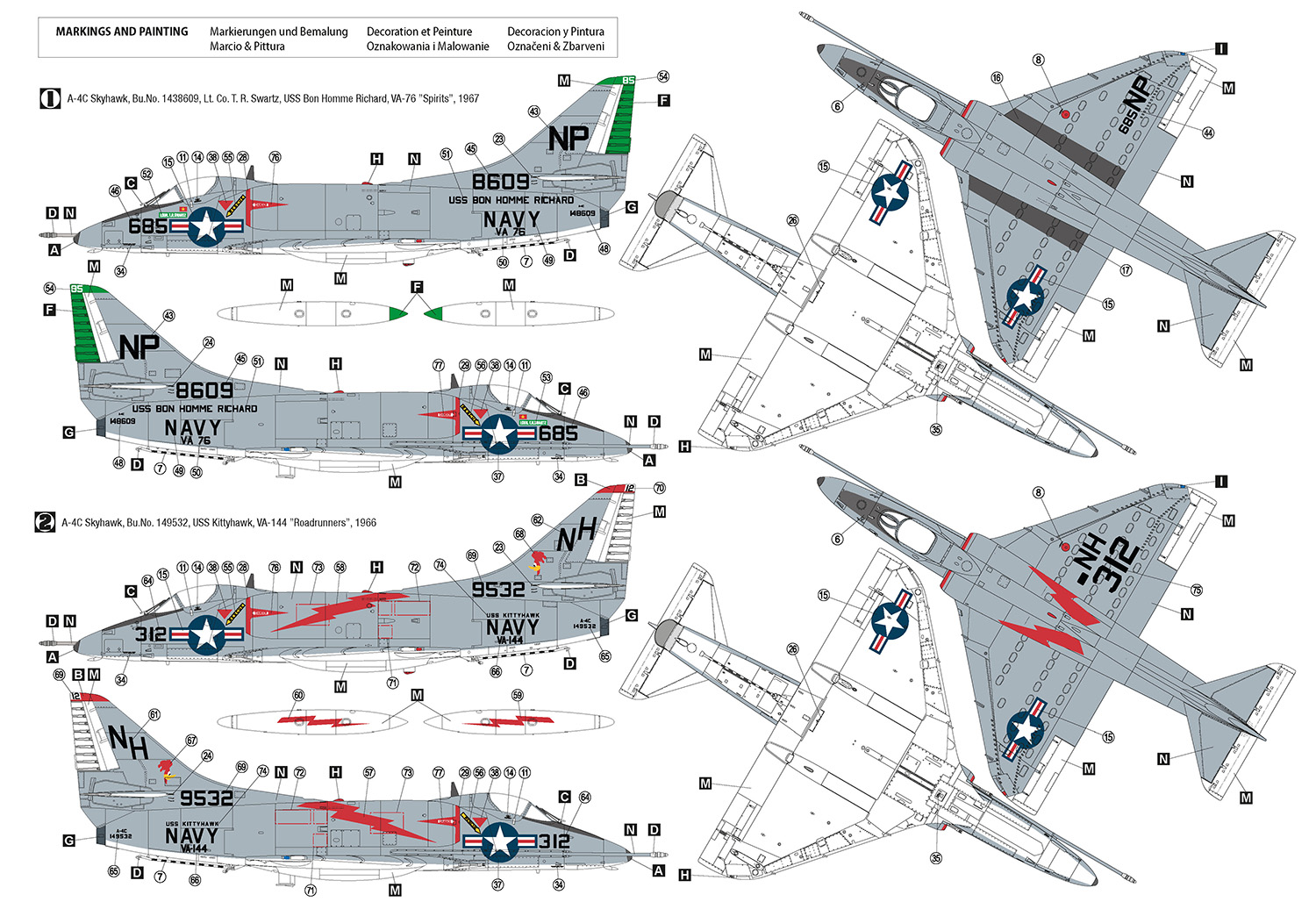 Hobby 2000 1/48 Douglas A-4C Skyhawk # 48032