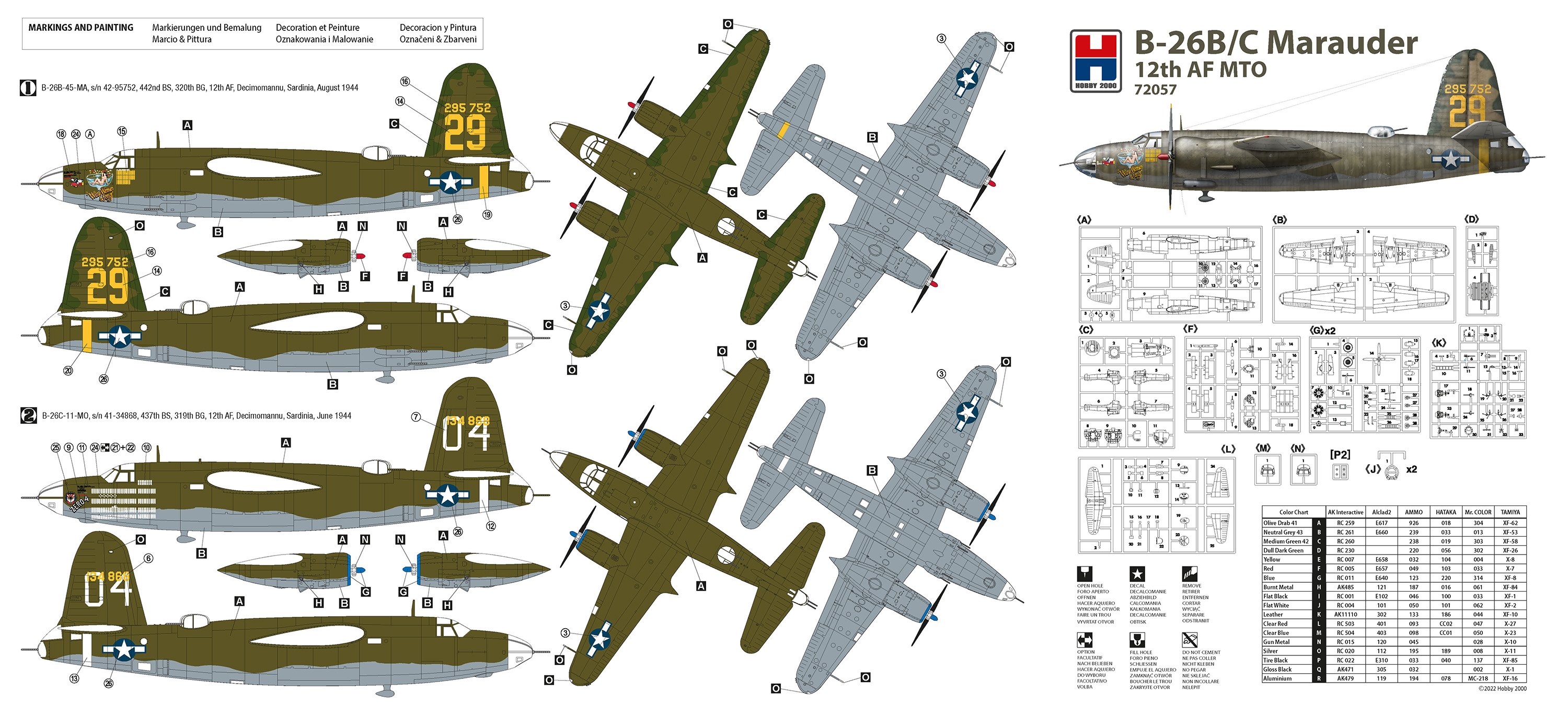 Hobby 2000 1/72 Martin B-26B/C Marauder # 72057