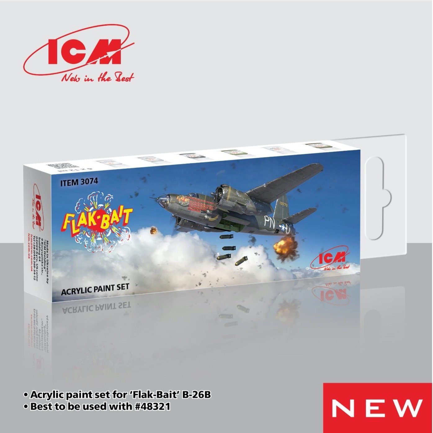 ICM 1/48 Martin B-26B Marauder 'Flak Bait' # 48321