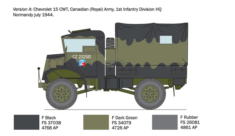 Italeri 1/35 Chevrolet 15CWT Lorry # 233