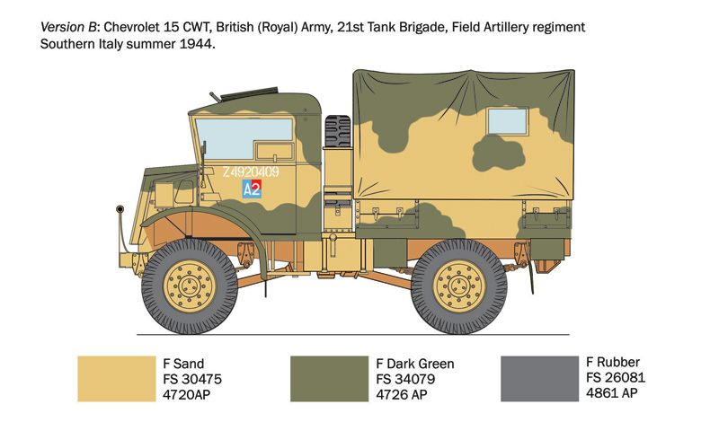 Italeri 1/35 Chevrolet 15CWT Lorry # 233