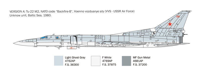 Italeri 1/72 Tupolev TU-22M3 Backfire C # 1440