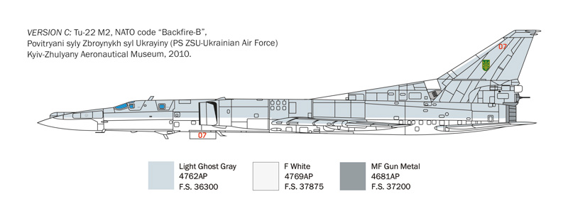 Italeri 1/72 Tupolev TU-22M3 Backfire C # 1440