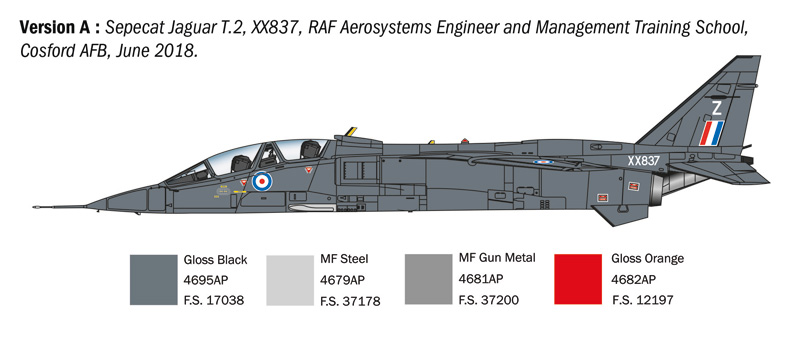 Italeri 1/72 Sepecat Jaguar T.2 # 1470