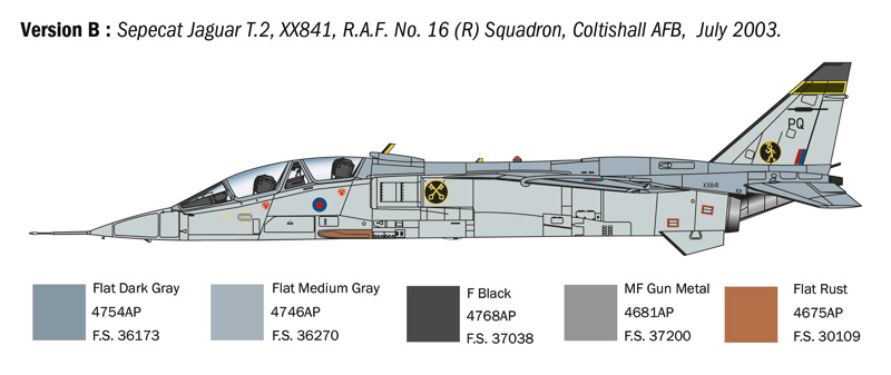 Italeri 1/72 Sepecat Jaguar T.2 # 1470