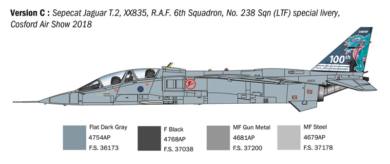 Italeri 1/72 Sepecat Jaguar T.2 # 1470