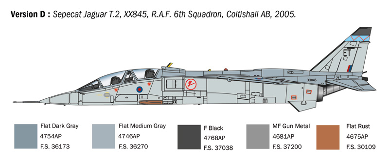 Italeri 1/72 Sepecat Jaguar T.2 # 1470