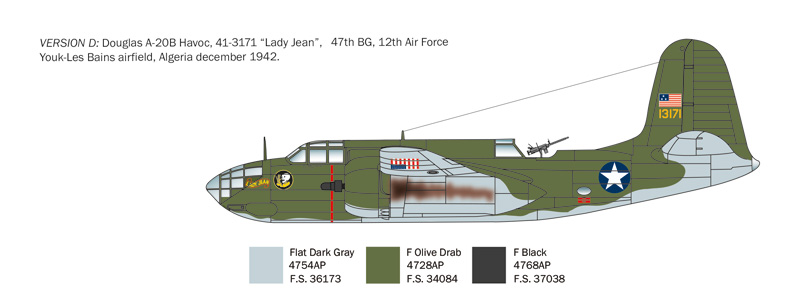 Italeri 1/48 Douglas A-20B / Douglas Boston III # 2656