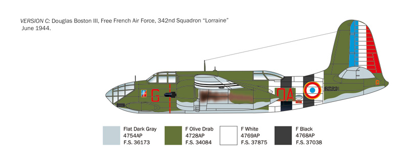 Italeri 1/48 Douglas A-20B / Douglas Boston III # 2656