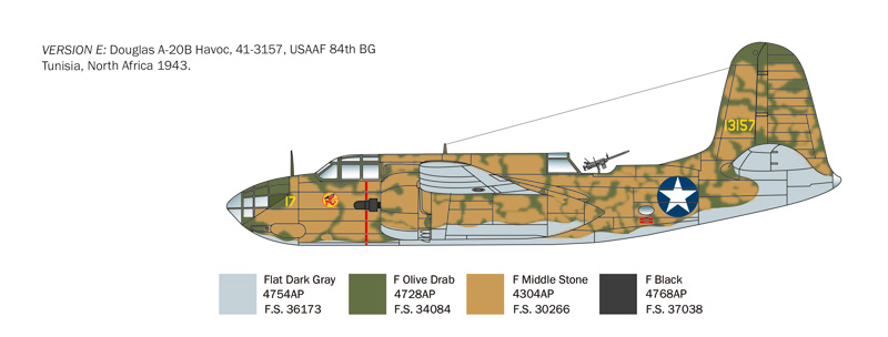 Italeri 1/48 Douglas A-20B / Douglas Boston III # 2656