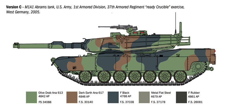 Italeri 1/35 M1A1 Abrams # 6596