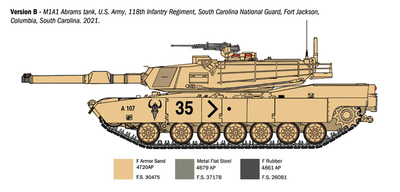 Italeri 1/35 M1A1 Abrams # 6596