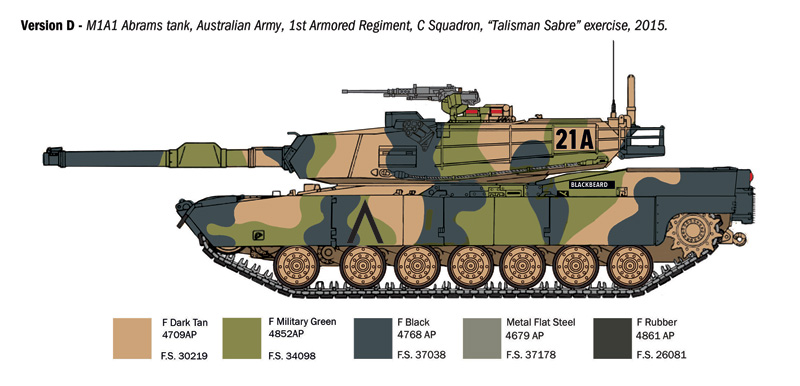 Italeri 1/35 M1A1 Abrams # 6596