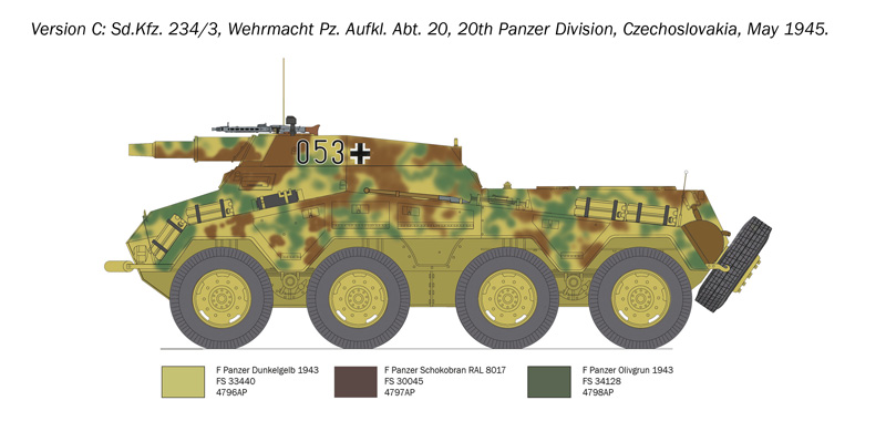 Italeri 1/35 Sd.Kfz.234/3 # 6756