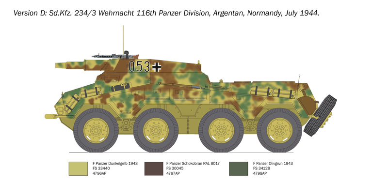 Italeri 1/35 Sd.Kfz.234/3 # 6756