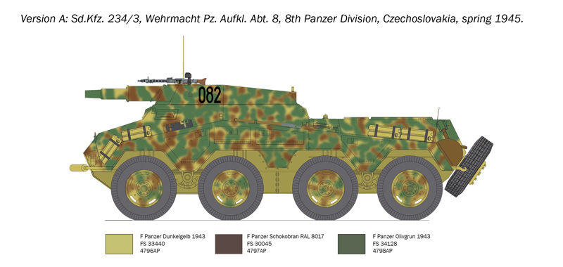 Italeri 1/35 Sd.Kfz.234/3 # 6756