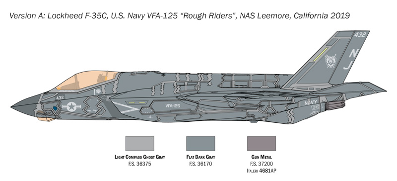 Italeri 1/72 Lockheed-Martin F-35C Lightning II # 1469