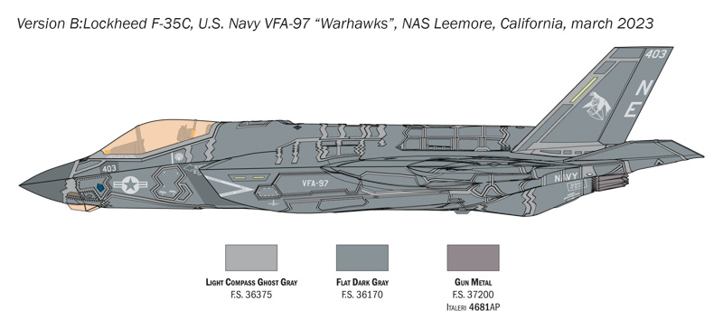 Italeri 1/72 Lockheed-Martin F-35C Lightning II # 1469