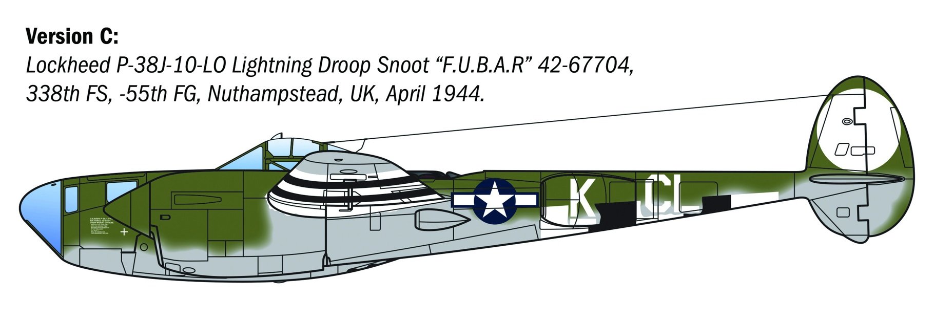 Italeri 1/48 P-38J E.T.O. # 2834