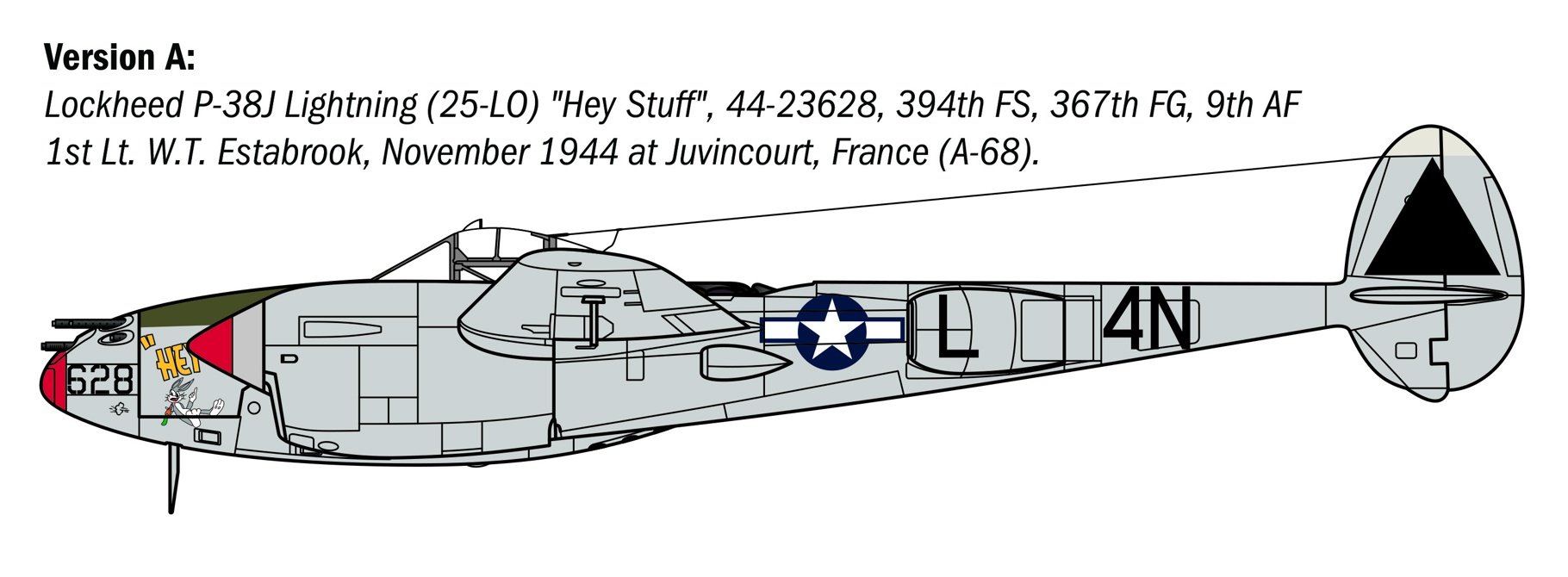 Italeri 1/48 P-38J E.T.O. # 2834