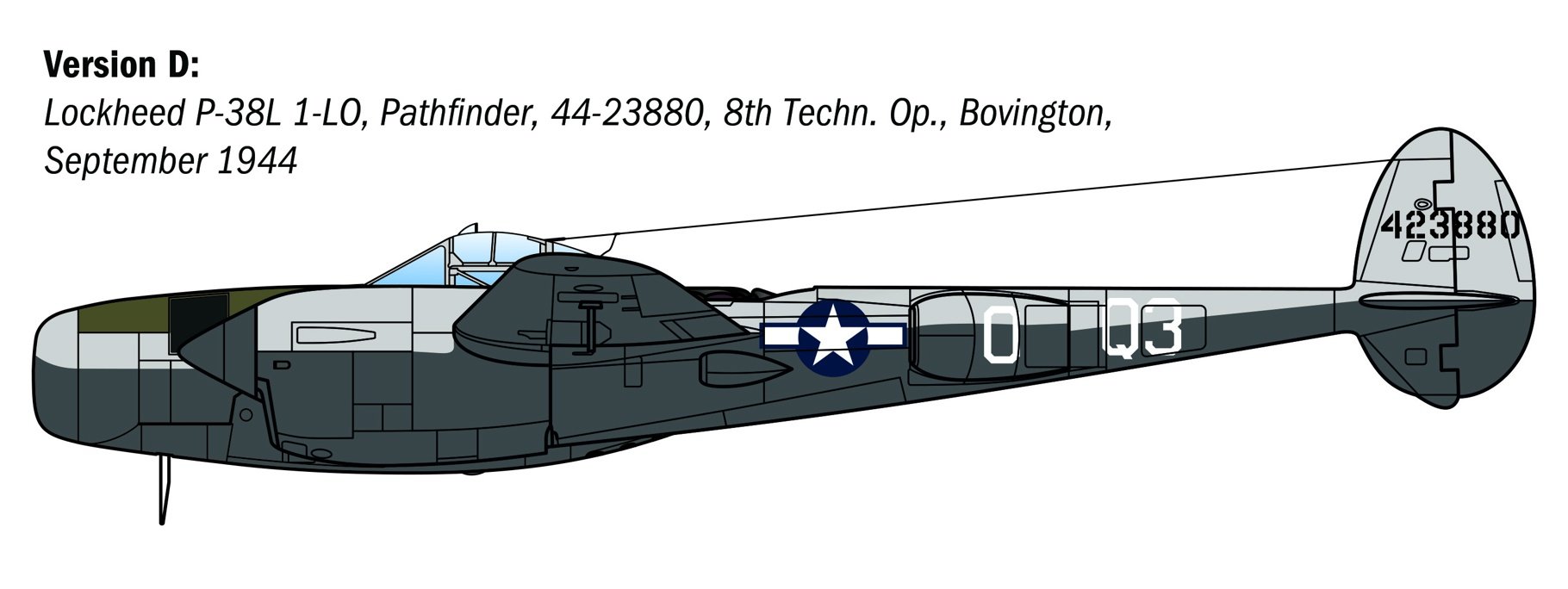 Italeri 1/48 P-38J E.T.O. # 2834