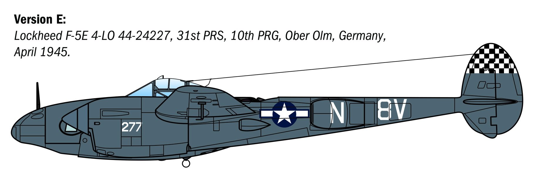 Italeri 1/48 P-38J E.T.O. # 2834