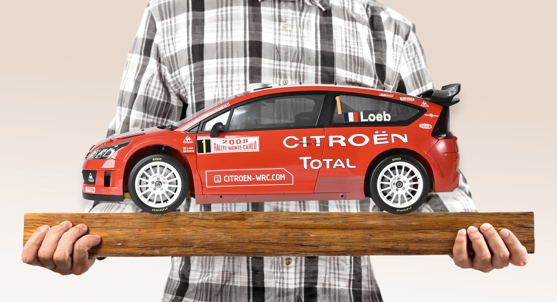 IXO Collections 1/8 Citroën C4 WRC 2008 Red # IXCCC4FK