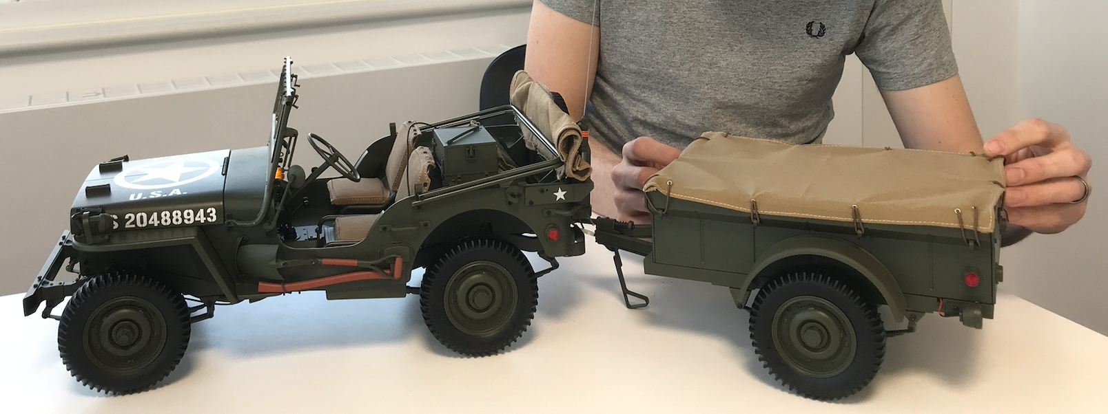 IXO Collections 1/8 Willys Jeep & Accessories Full Metal Kit # IXCJPWFK