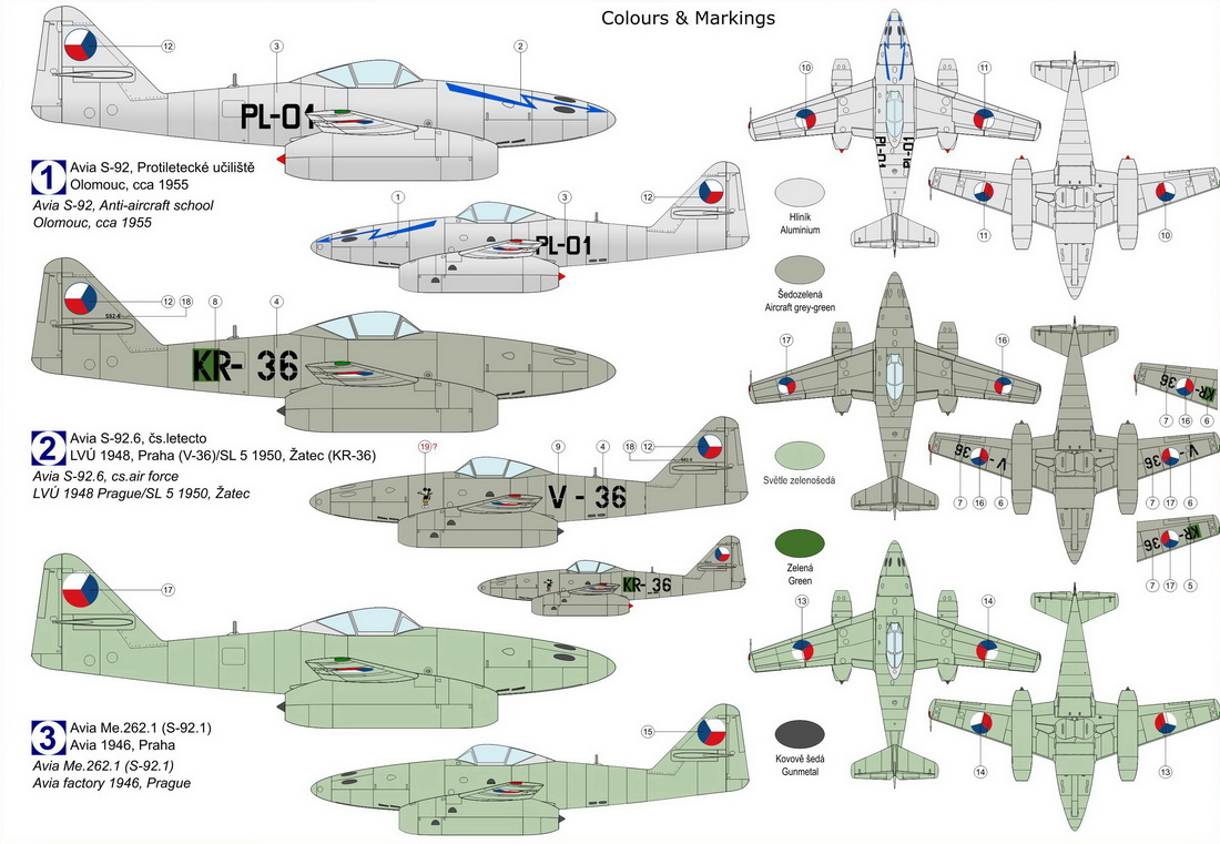 Kovozavody Prostejov 1/72 Avia S-92 'Vlastovka/Schwalbe' # CL7215