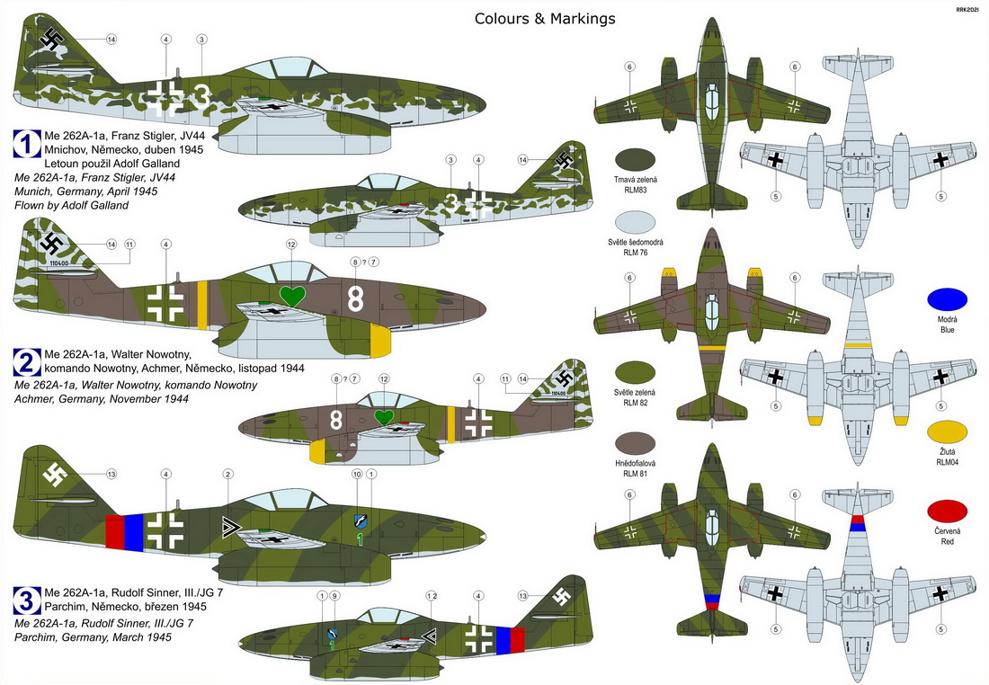 Kovozavody Prostejov 1/72 Messerschmitt Me-262A 'Schwalbe' # CL7216