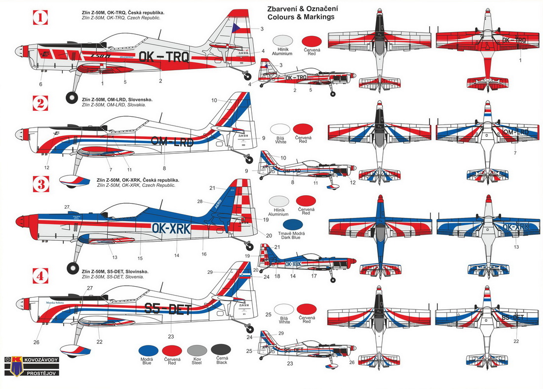 Kovozavody Prostejov 1/48 Zlin Z-50M 'M-137 Engine' # 4827