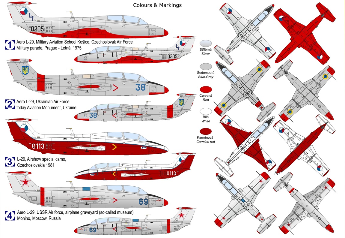 Kovozavody Prostejov 1/72 Aero L-29 Delfin 'CzAF/Slovak AF' # 72467