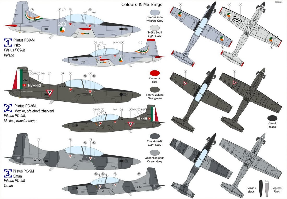 Kovozavody Prostejov 1/72 Pilatus PC-9M 'Other Services' # 72469