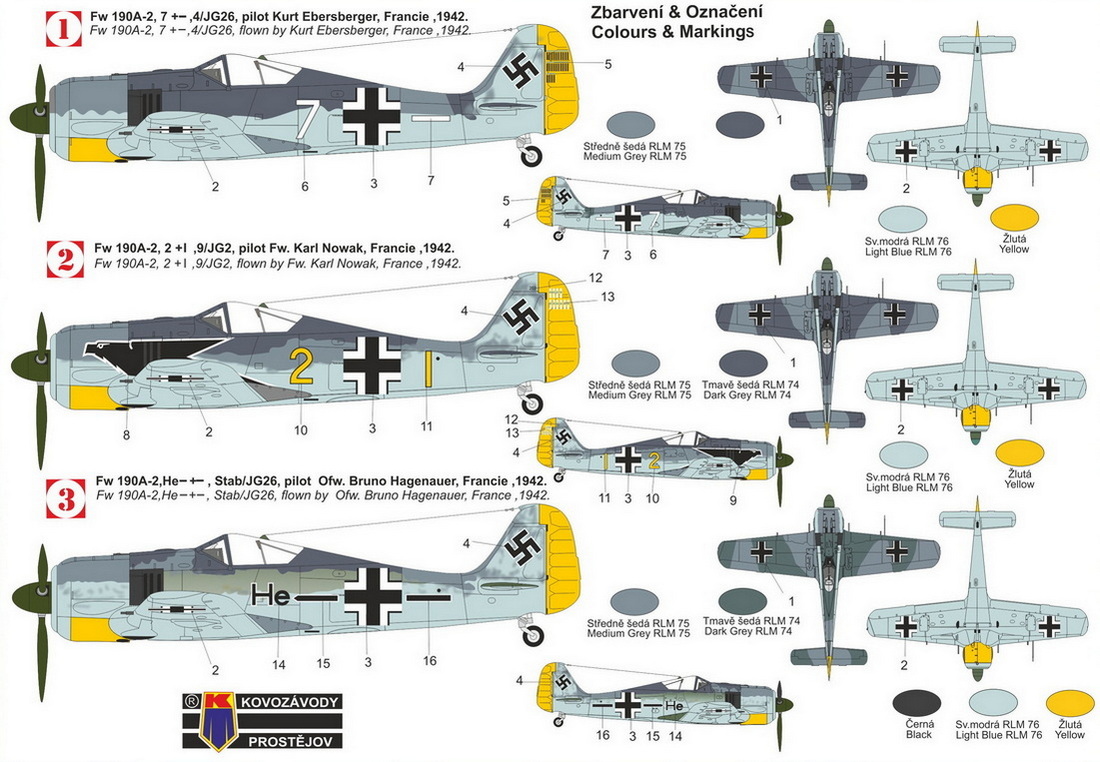 Kovozavody Prostejov 1/72 Focke-Wulf Fw-190A-2 # 72490