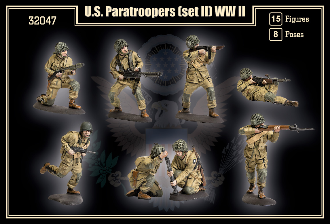 Mars 1/32 US Paratroopers Set II (WWII) # 32047