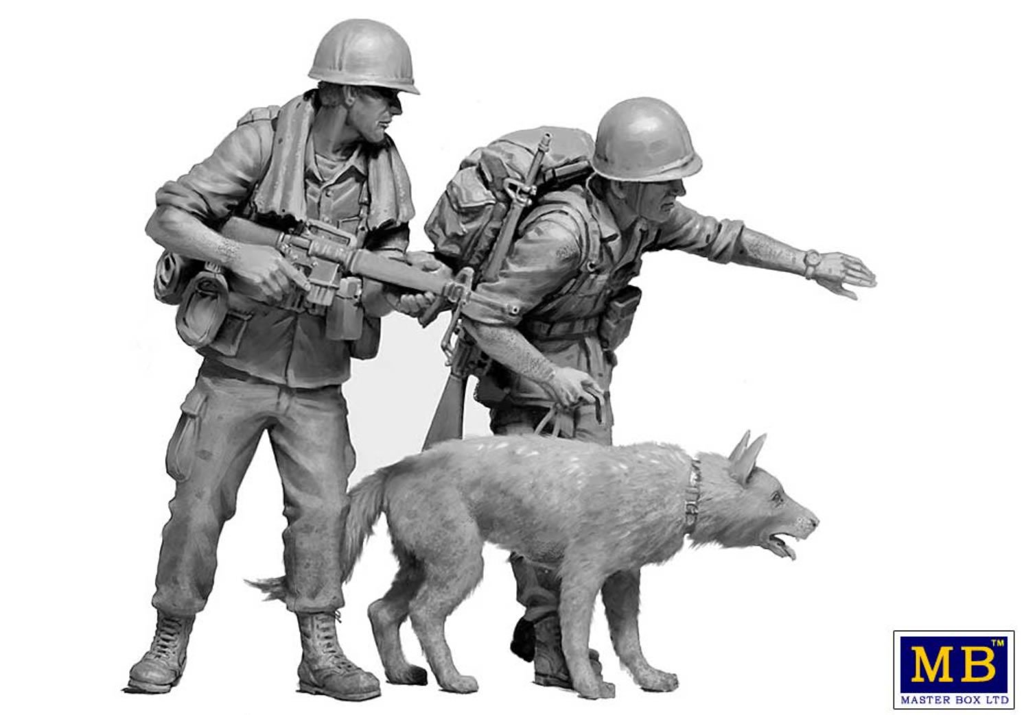 MasterBox 1/35 Dog Patrol "Vietnam War Series" # 35238