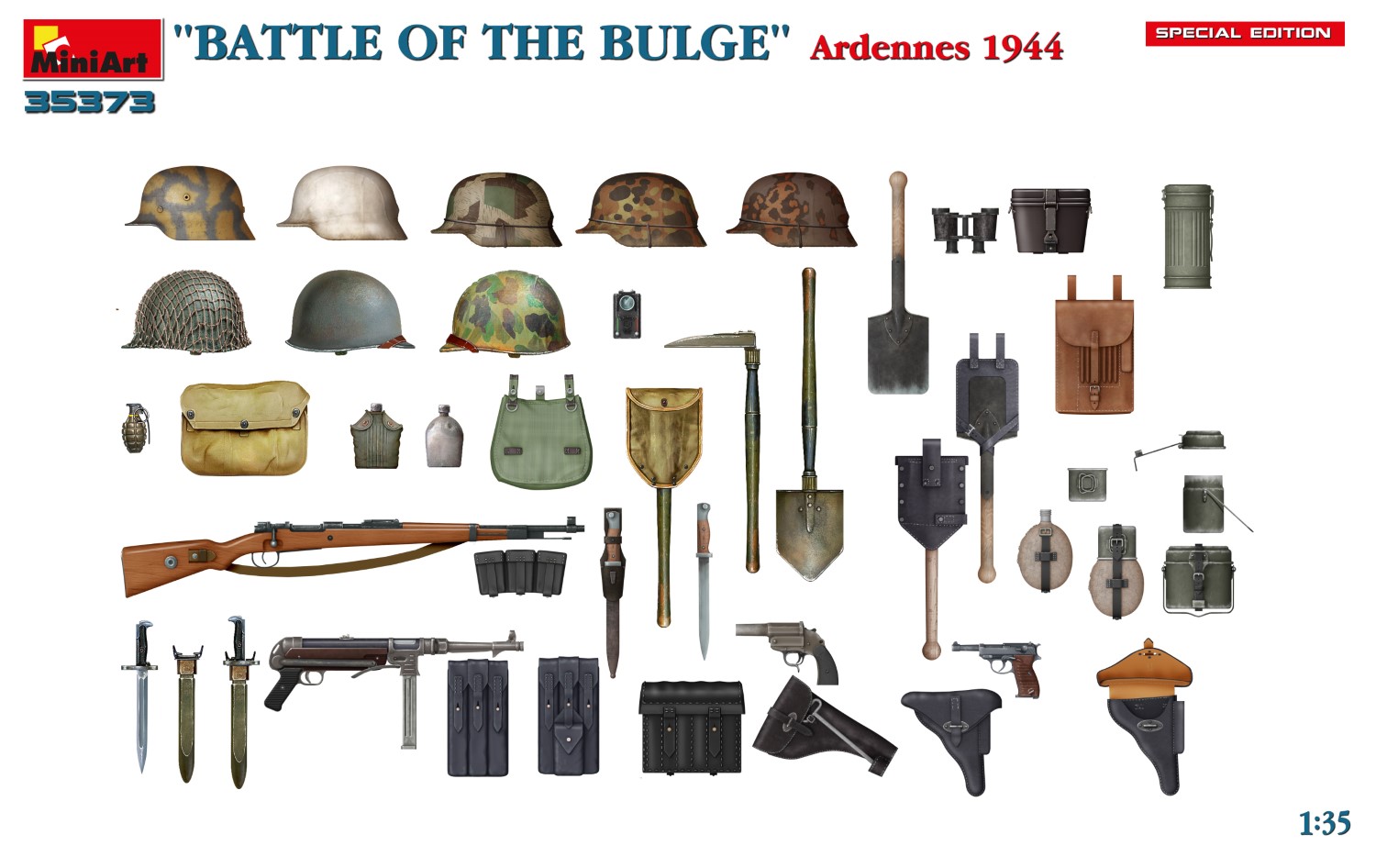 Miniart 1/35 Battle of the Bulge, Ardennes 1944 Spec Ed # 35373