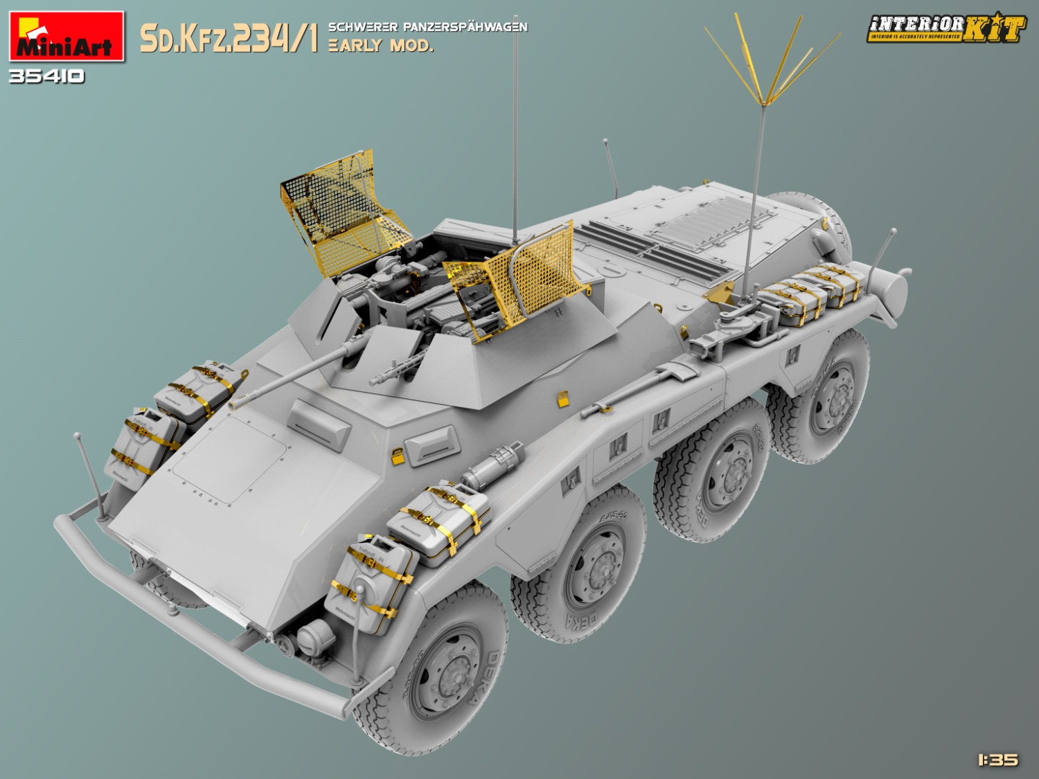 Miniart 1/35 Sd.Kfz.234/1 Schwerer Panzerspahwagen Early # 35410