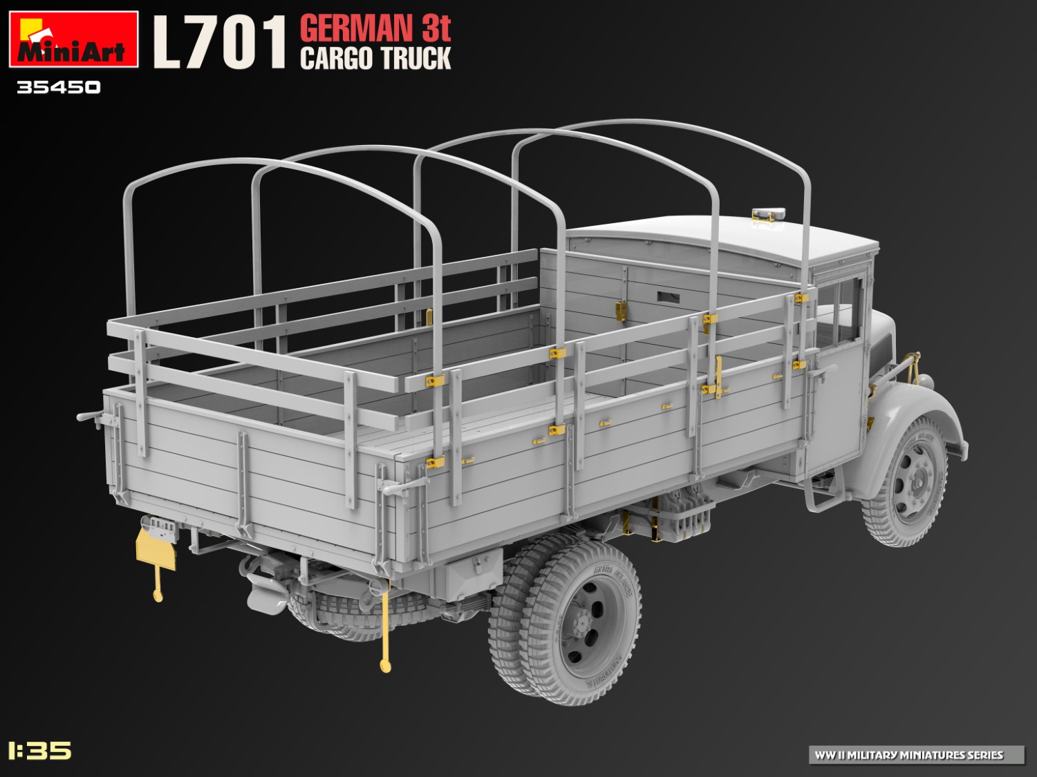  Miniart 1/35 L701 German 3t Cargo Truck # 35450